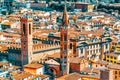 Badia Fiorentina is an abbey and church now home to the Monastic Communities of Jerusalem situated on the Via del Proconsolo in Royalty Free Stock Photo