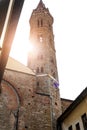 Badia Fiorentina abbey and church in Florence, Italy Royalty Free Stock Photo