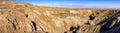 Badlands in Anza Borrego Desert State Park, Salton See visible in the background, south California