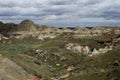 Badlands in Canada Royalty Free Stock Photo