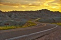 Badlands Highway HDR Royalty Free Stock Photo