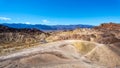 The Badlands hills at Zabriskie Point in Death Valley national Park in California, USA Royalty Free Stock Photo