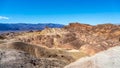 The Badlands hills at Zabriskie Point in Death Valley national Park in California, USA Royalty Free Stock Photo