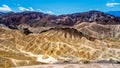 The Badlands hills at Zabriskie Point in Death Valley national Park in California, USA Royalty Free Stock Photo