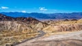 The Badlands hills at Zabriskie Point in Death Valley national Park in California, USA Royalty Free Stock Photo