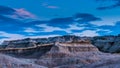 Badlands National Park South Dakota after Sunset Medicine Root T Royalty Free Stock Photo