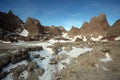 Badlands National Park in South Dakota, USA. Royalty Free Stock Photo