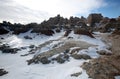 Badlands National Park in South Dakota, USA. Royalty Free Stock Photo