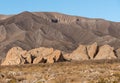 Badlands near Borrego Springs in California desert Royalty Free Stock Photo