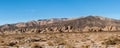 Badlands near Borrego Springs in California desert Royalty Free Stock Photo