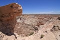 Badlands of the Painted Desert in Petrified Forest National Park, Arizona. Royalty Free Stock Photo