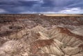 Badlands of the Painted Desert in Petrified Forest National Park, Arizona. Royalty Free Stock Photo