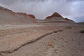 Badlands of the Painted Desert in Petrified Forest National Park, Arizona. Royalty Free Stock Photo