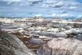 Arizona: Petrified Forest - Blue Mesa Badlands Royalty Free Stock Photo