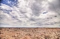 Badlands of south dakota, hdr Royalty Free Stock Photo
