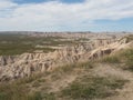 Badlands South Dakota mountains and rock formations Royalty Free Stock Photo