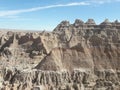 Badlands South Dakota mountains and rock formations Royalty Free Stock Photo