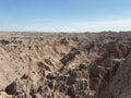 Badlands South Dakota mountains and rock formations Royalty Free Stock Photo