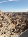 Badlands South Dakota mountains and rock formations Royalty Free Stock Photo