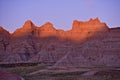 Badlands Sunset Scenery Royalty Free Stock Photo