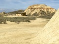 Badlans of Navarre (Bardenas Reales de Navarra) - Spain Royalty Free Stock Photo