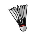 Badminton ball isolated icon Royalty Free Stock Photo