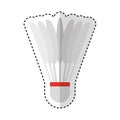 Badminton ball isolated icon Royalty Free Stock Photo