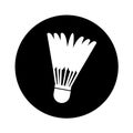 Badminton ball isolated icon Royalty Free Stock Photo
