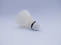The badminton ball or shuttlecock isolated on a white background has been used Royalty Free Stock Photo