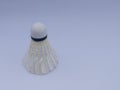 The badminton ball or shuttlecock isolated on a white background has been used Royalty Free Stock Photo