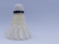 The badminton ball or shuttlecock isolated on a white background has been used Royalty Free Stock Photo