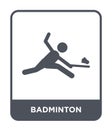 badminton icon in trendy design style. badminton icon isolated on white background. badminton vector icon simple and modern flat Royalty Free Stock Photo