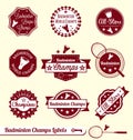 Badminton League Labels and Stickers