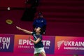 The badminton match. The 2020 European Championships Royalty Free Stock Photo