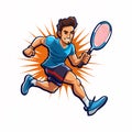 Badminton: Olympic Games cartoon Clip Art