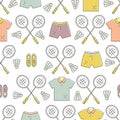 Badminton Pattern Royalty Free Stock Photo