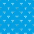 Badminton pattern vector seamless blue Royalty Free Stock Photo