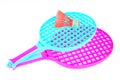 Rackets in pink Royalty Free Stock Photo