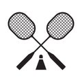 Badminton Rackets and Volant Royalty Free Stock Photo