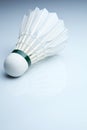 Badminton shuttlecock on white