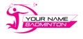 Badminton Sport Logo for Shop, Court Business or Website design.