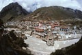 Badrinath town, Uttaranchal Uttarakhand, India Royalty Free Stock Photo
