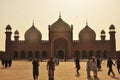 The Badshahi Mosque at dusk, Lahore, Pakistan