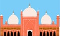 Badshahi Mosque vector
