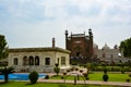 Badshahi Mosque Lahore & Tomb of Allama Iqbal Royalty Free Stock Photo