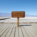 Badwater Basin in Death Valley. Royalty Free Stock Photo