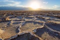 Badwater basin in Death Valley, California, USA. Royalty Free Stock Photo