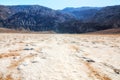 Salt flats and Black Mountains in Death Valley National Park, California Royalty Free Stock Photo