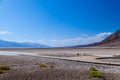 badwater basin in midday heat at the lowest point of death valley