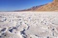 Badwater Basin salt flat in Death Valley National Park Royalty Free Stock Photo